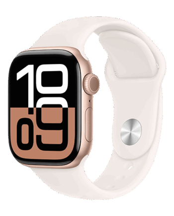 Apple Watch Series 10 GPS 42mm i Rosaguld – Stilfuldt Smartwatch