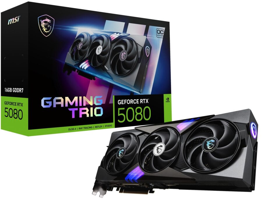 MSI GeForce RTX 5080 16G Gaming Trio – Grafikkort Til Gamere!