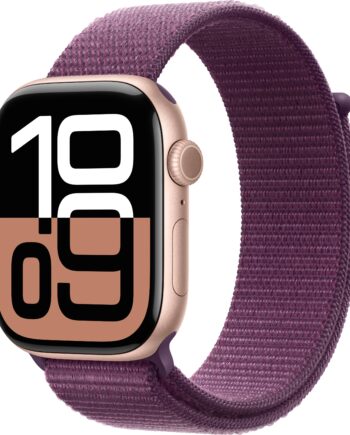 Elegant Apple Watch 46mm i Rosaguld med Sportloop og GPS