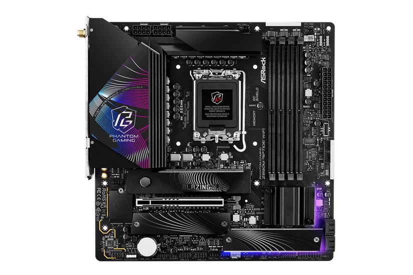 Asrock Phantom Gaming Z890m Riptide Wifi Bundkort Micro Atx Lga1851 Sokkel Z890 - Asrock Techgadgets - 4710483949722