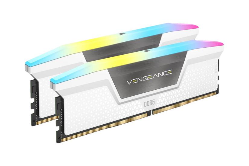 Hvid Corsair Vengeance Rgb 32gb: 2x16gb Ddr5 Ram 6000mhz Cl30 - Corsair Techgadgets - 0840006677109