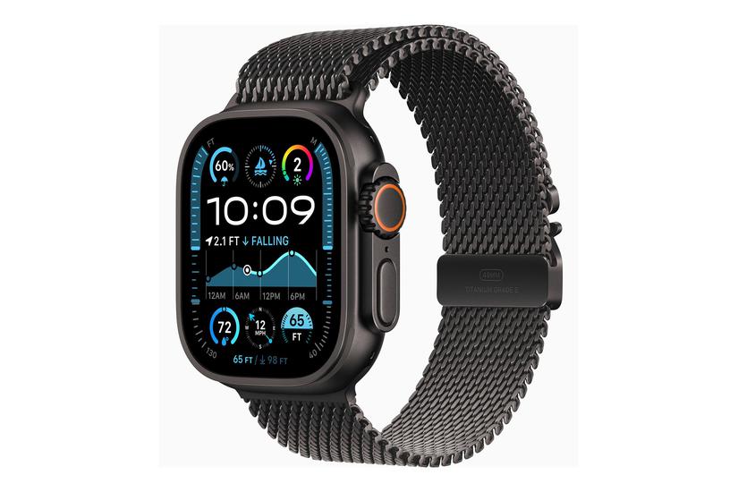 Sort Apple Watch Ultra Titanium Smart Med Milanesisk Løkke - Apple Techgadgets - 195949589034