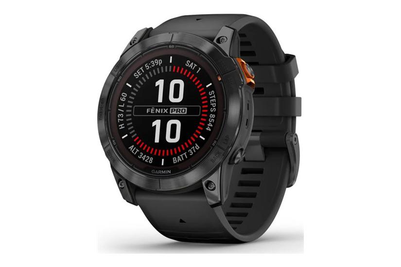 Sort Garmin Fenix Pro Solar Edition Skifergrå Sportsur Med Bånd - Garmin Techgadgets - 753759317836