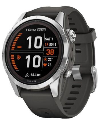 Garmin Fnix Pro Solar Edition Fiberforstærket Polymer Smart Med Bånd Grafit Sølv - Garmin Techgadgets  - 753759317591