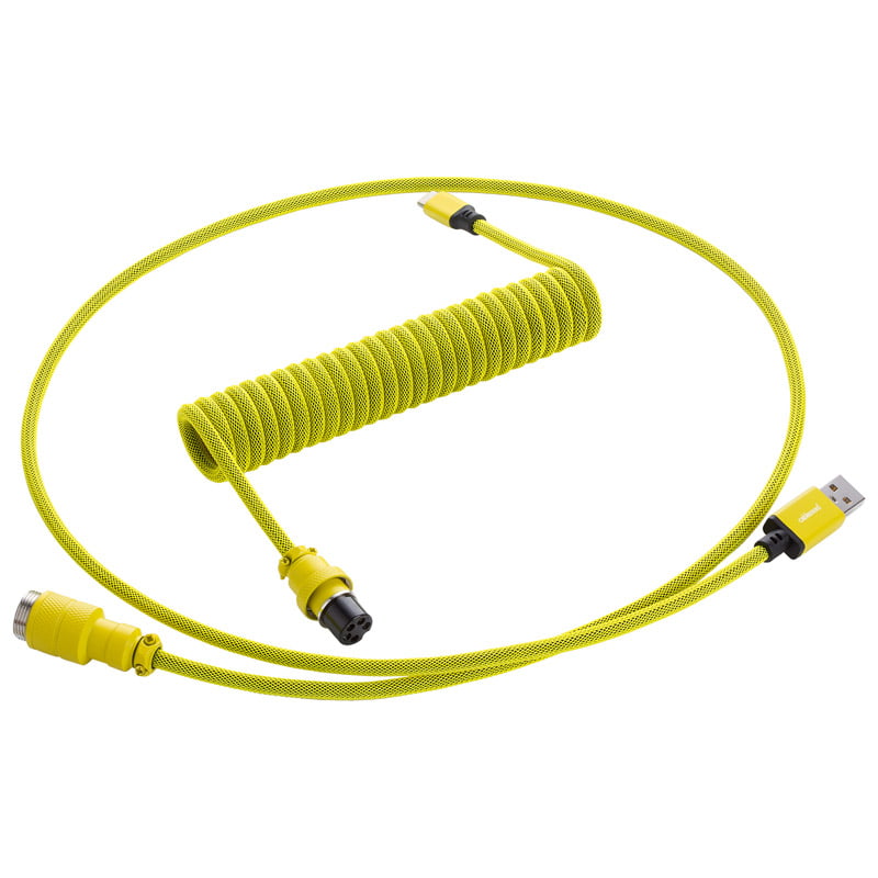 Gul Cablemod Pro Coiled Keyboard Cable Usb Usb Type Dominator Yellow 150cm - Cablemod Techgadgets  - 0712198995647